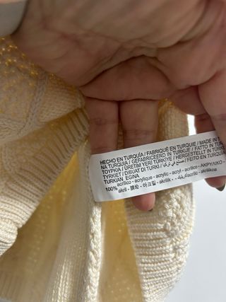 Top punto beige Stradivarius M