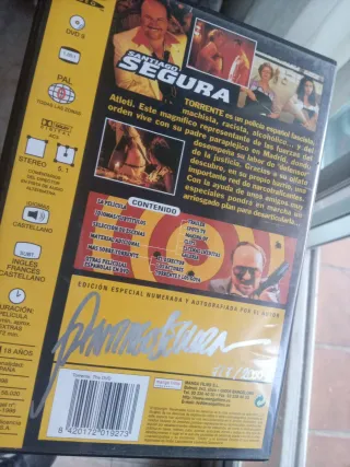 Santiago Segura autógrafo Torrente dvd firmado