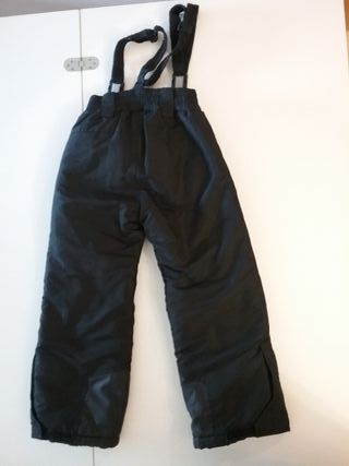 Pantalones de esquí negros con tirantes