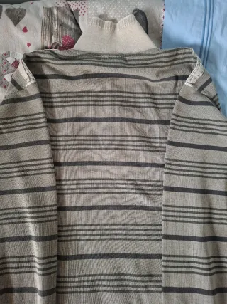 Camicia uomo beige e marrone a righe