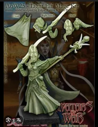 Maga Alta Elfa Avatars of War Warhammer