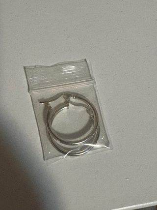 Pendientes aro plata