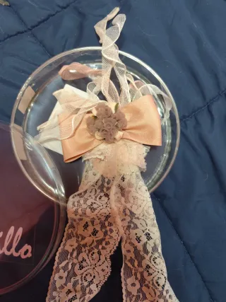 Tocado Boda Bautizo Comunión Rosa Blanco