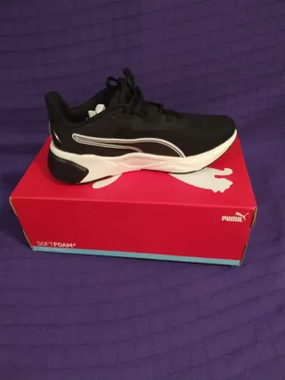 Zapatillas Puma Disperse Negras Blancas Nuevas