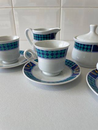 Juego de café de porcelana