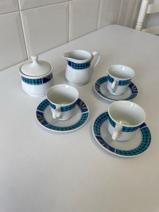 Juego de café de porcelana