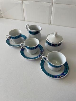 Juego de café de porcelana