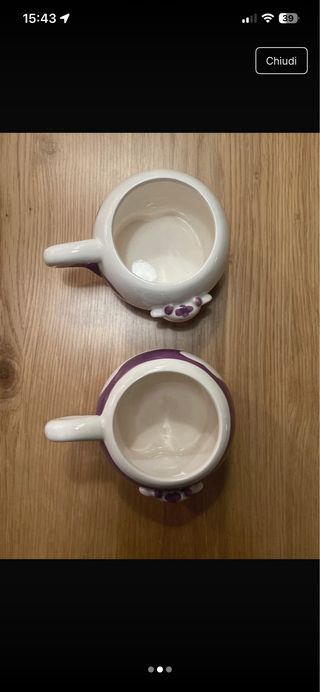 Tazze Milka Mucca Y2K Viola Bianche