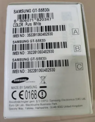 Samsung Galaxy Ace GT-S5830i Blanco