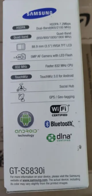 Samsung Galaxy Ace GT-S5830i Blanco