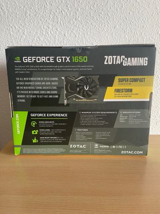 Tarjeta Gráfica Zotac GTX 1650 OC