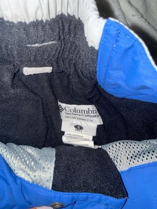 Pantaloncini da sci da uomo grigi e blu