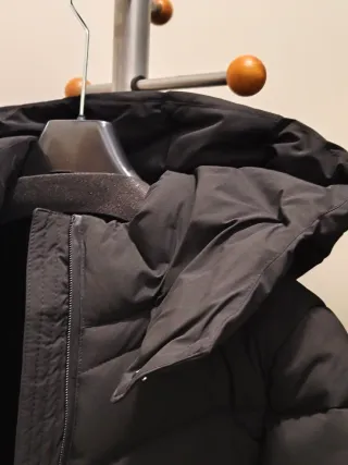 Plumífero Mango Negro Talla M