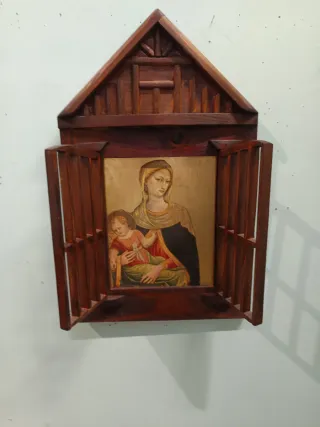 Tavernacolo in legno pino noce