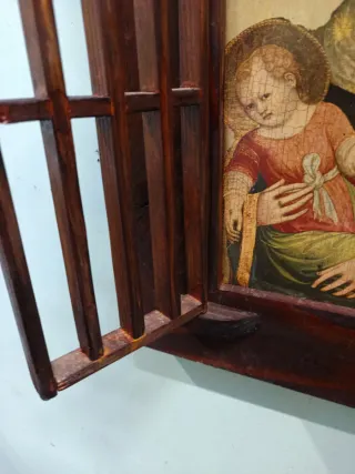 Tavernacolo in legno pino noce