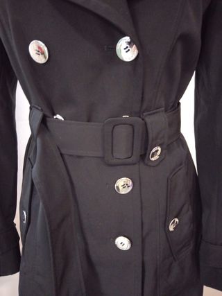 Gabardina Calvin Klein Negra Mujer