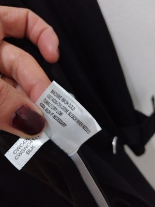 Gabardina Calvin Klein Negra Mujer