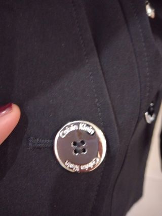 Gabardina Calvin Klein Negra Mujer