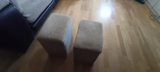 Chaiselongue beige y marrón