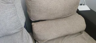 Chaiselongue beige y marrón