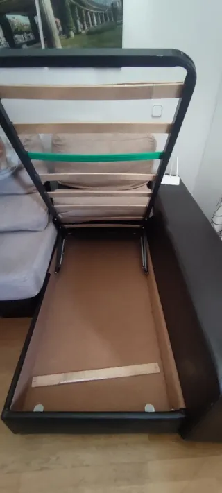 Chaiselongue beige y marrón