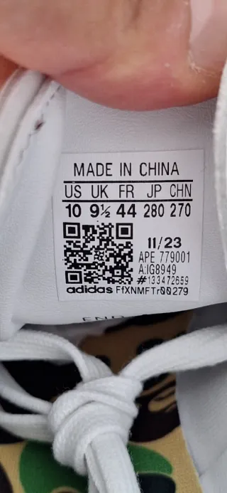 Adidas Stan Smith x BAPE Talla 44