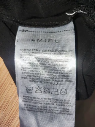 Top negro Amisu talla M