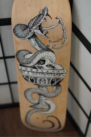 Skate Personalizado Serpiente y Calavera