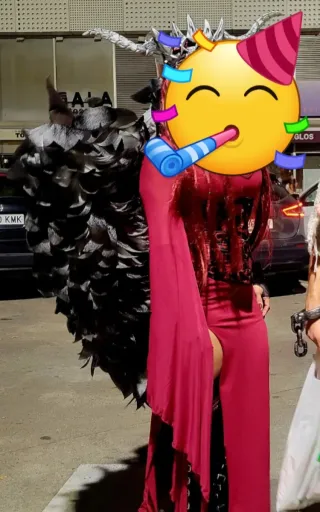 Alas de disfraz negras