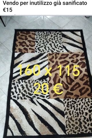 Tappeto fantasia animalier 160x115 cm