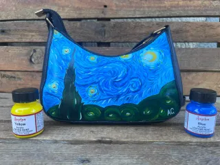 Borsetta Mezzaluna Notte Stellata Van Gogh