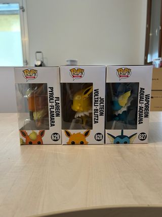 Funko Pop! Pokémon Vaporeon, Jolteon, Flareon