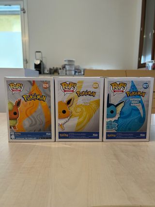 Funko Pop! Pokémon Vaporeon, Jolteon, Flareon