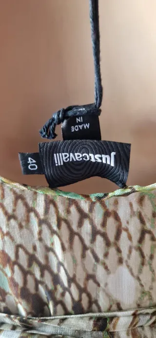 Vestido Just Cavalli estampado serpiente