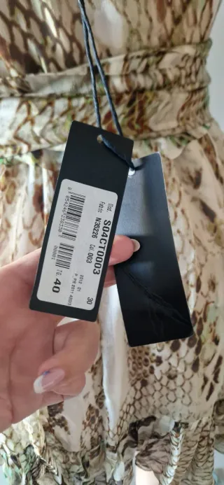 Vestido Just Cavalli estampado serpiente