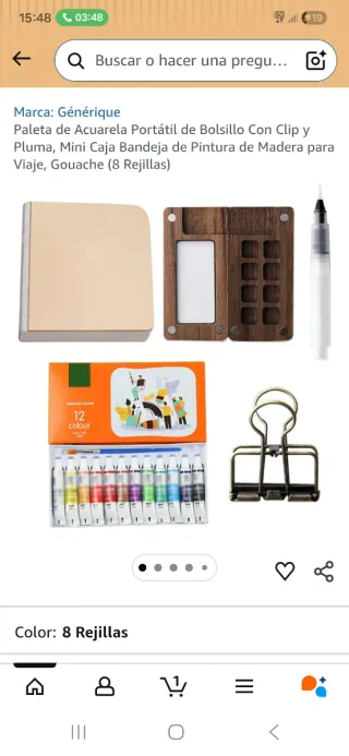 Set 12 Pinturas Acuarela 6ml