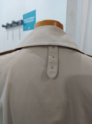 Gabardina Lujo Vintage Mujer Beige