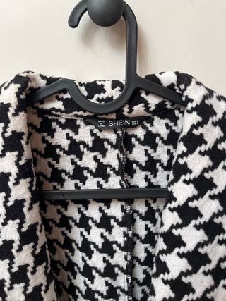 Traje blazer y falda pata de gallo