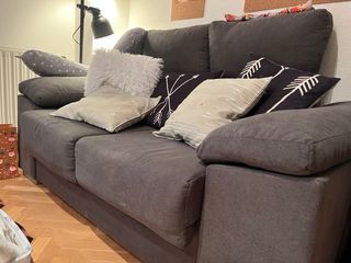 Sofá 2 plazas gris
