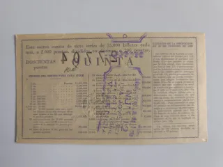 Décimo Lotería Nacional de Navidad 1953