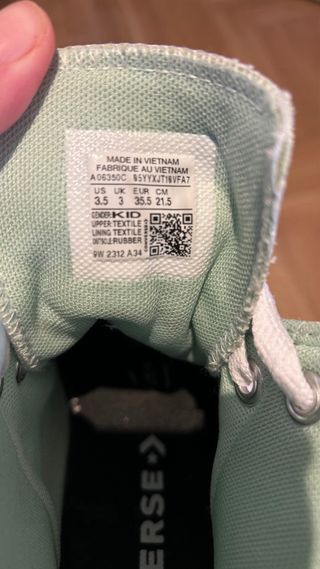 Converse Move Hi Plataforma Verde Niña