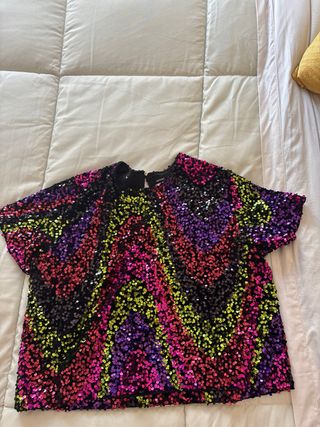 Top lentejuelas Lefties fiesta