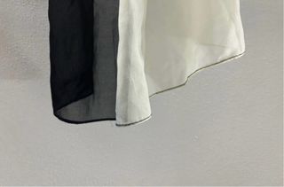 Sciarpa/Foulard Seta Bianco e Nero