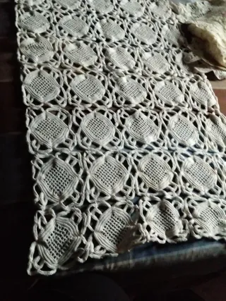 Tapete de mesa tejido a mano