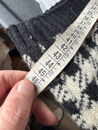 Gonna lana vintage pied de poule