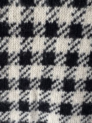 Gonna lana vintage pied de poule