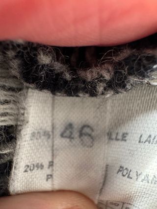 Gonna lana vintage pied de poule