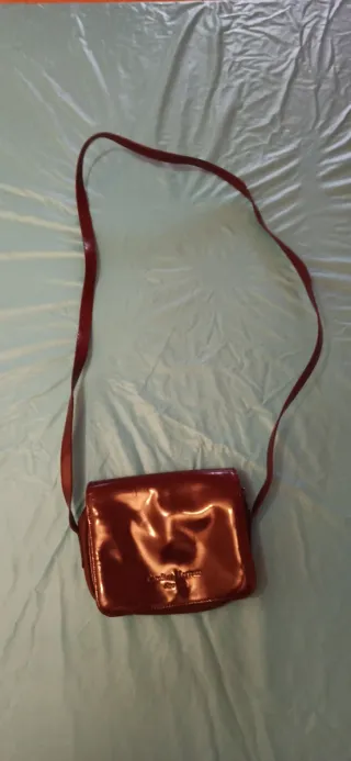 Minibolso Carolina Herrera Marrón/Rojo