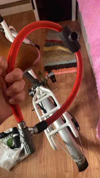 Bicicleta Plegable Blanca