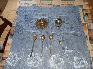 Set posate e zuccheriere vintage Acciaierie Varia